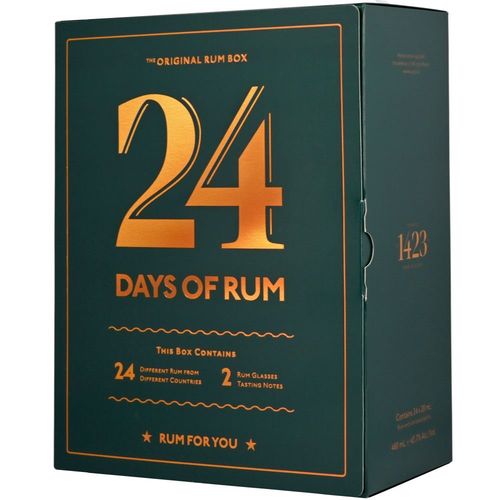 Adventní rumový kalendář 2022 24×0,02l 40% + 2x sklo GB