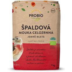 PRO-BIO obchod.spol. s r.o. Mouka špaldová celozrnná jemně mletá 1 kg BIO PROBIO
