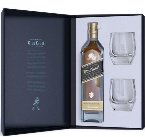 Johnnie Walker Blue Label 60y 0,7l 40% + 2x sklo GB