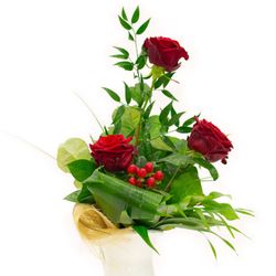 Chocolissimo - Sestupně vázana kytice červených růží 0.0