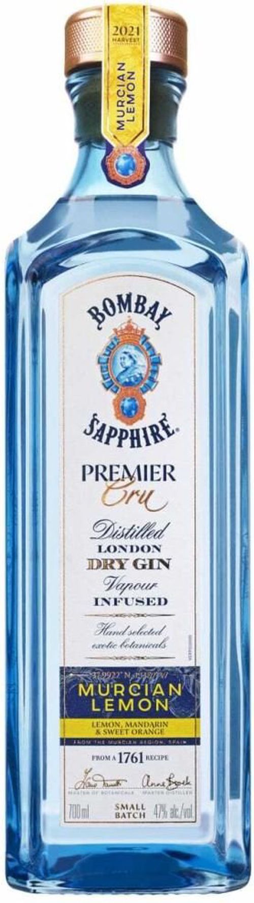 Bombay Sapphire Premier Cru Murcian Lemon 0,7l 47%