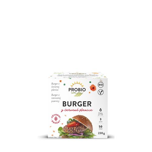 PRO-BIO, obchodní společnost s r.o. Burger z červené pšenice 230 g BIO PROBIO