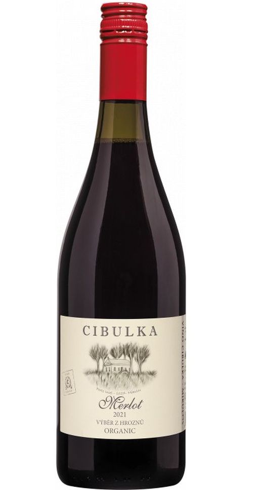 Cibulka Merlot Výběr z hroznů 2021 0,75l 13,5%