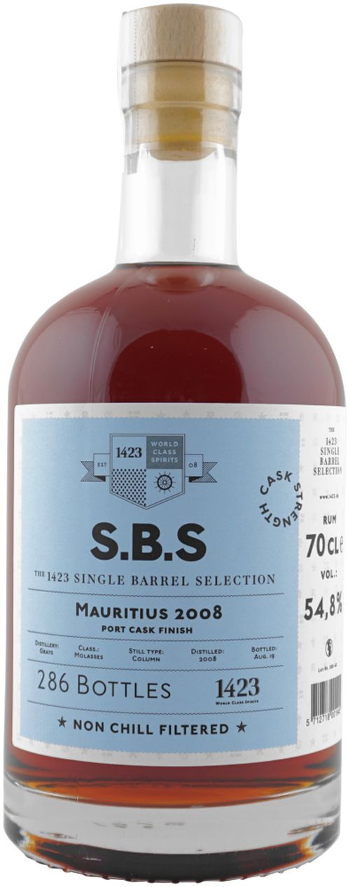 S.B.S Mauritius 2008 0,7l 54,8% / Port Cask