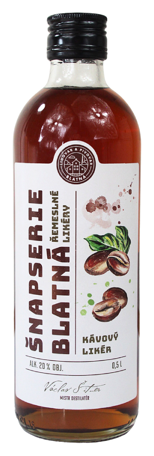 Šnapserie Blatná KÁVOVÝ likér 20% 0,5L