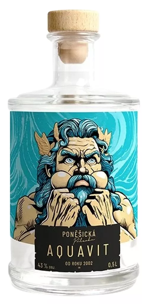 Lihovar Ponešice AQUAVIT batch II. 43% 0,5L