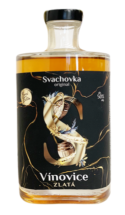 Zlatá vínovice Svach 43% 0,5L