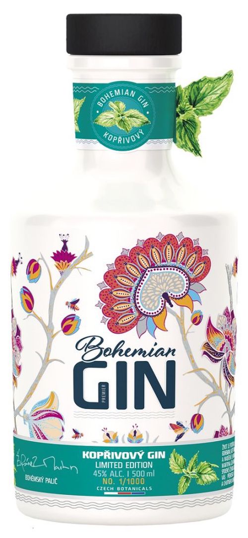 Bohemian Gin Kopřivový 0,5l 45% L.E.
