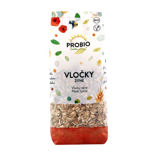 PRO-BIO obchod.spol. s r.o. Vločky žitné 250 g BIO PROBIO