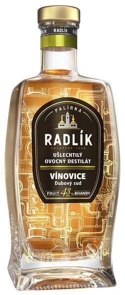 Radlík Vínovice z dubového sudu 43% 0,5L