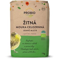 PRO-BIO obchod.spol. s r.o. Mouka žitná celozrnná jemně mletá 1 kg BIO PROBIO