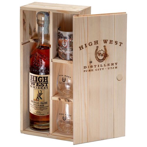 High West American prairie 46% 0,7 l (dřevěný box + 2x sklo)