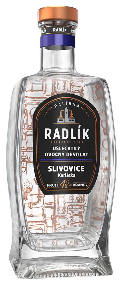 Palírna Radlík Slivovice Karlátka 45% 0,5L
