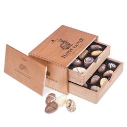 Chocolissimo - Dřevěná velikonoční bonboniérka Chocolaterie 250 g