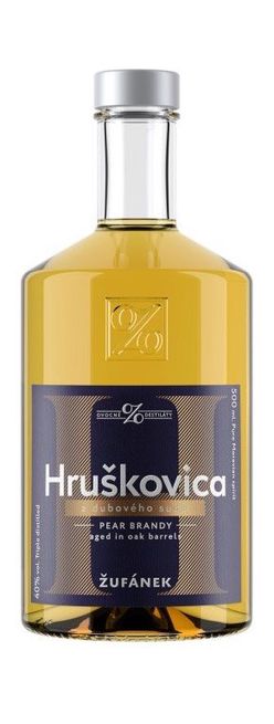 Hruškovica Žufánek z dubového sudu 0,5l 40% / Oak