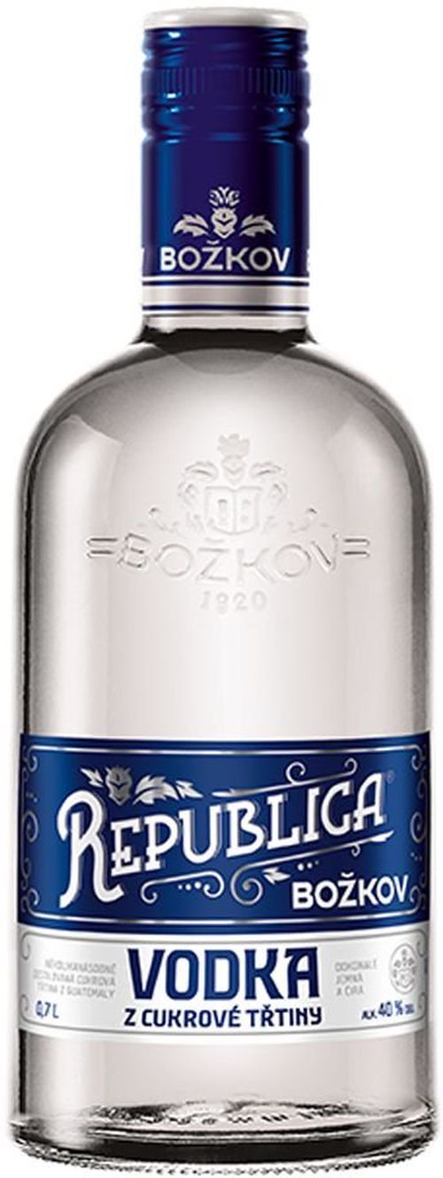 Božkov Republica Vodka z Cukrové Třtiny 0,7l 40%