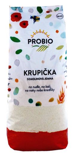 PRO-BIO obchod.spol. s r.o. KRUPIČKA SEMOLINOVÁ JEMNÁ 400 G BIO PROBIO