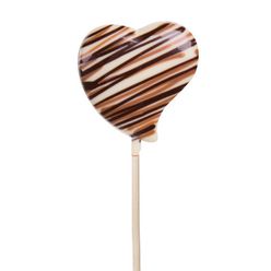 Chocolissimo - Lízátko ve tvaru srdce z bílé čokolády 20 g