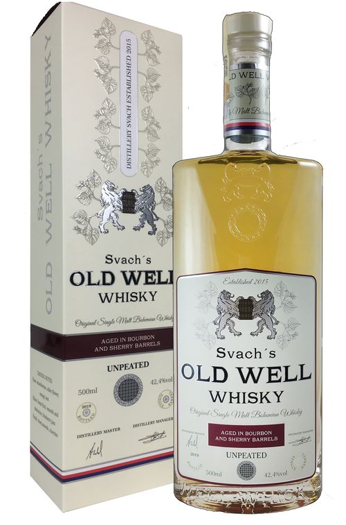 Svach´s OLD WELL whisky bourbon and sherry barrels 46,3% 0,5L