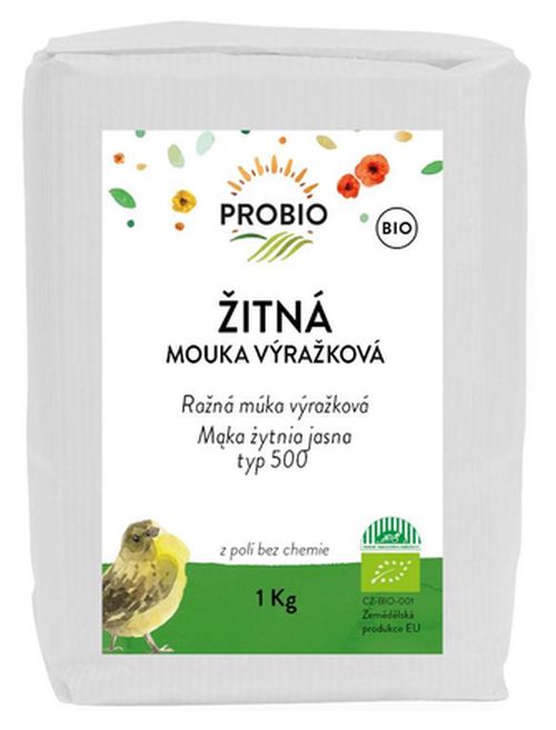 PRO-BIO obchod.spol. s r.o. MOUKA ŽITNÁ SVĚTLÁ VÝRAŽKOVÁ 1 KG BIO PROBIO
