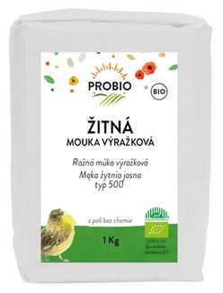 PRO-BIO obchod.spol. s r.o. MOUKA ŽITNÁ SVĚTLÁ VÝRAŽKOVÁ 1 KG BIO PROBIO