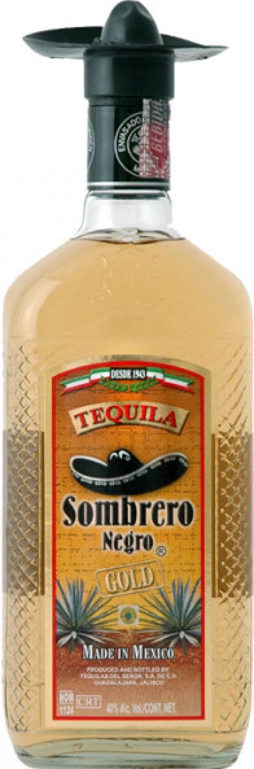 Sombrero Negro Tequila  Gold 38% 1l