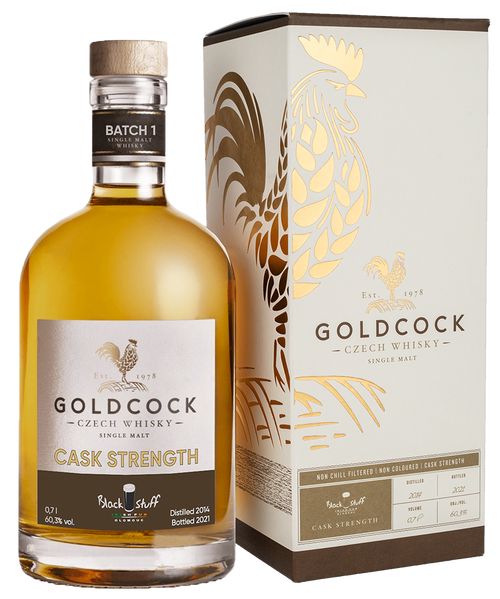 Gold Cock 2014 Black Stuff Cask Strengt 60,3% blend whisky 0,7