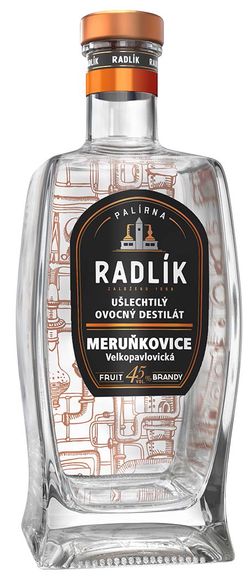 Palírna Radlík Meruňkovice Velkopavlovická 45% 0,5L