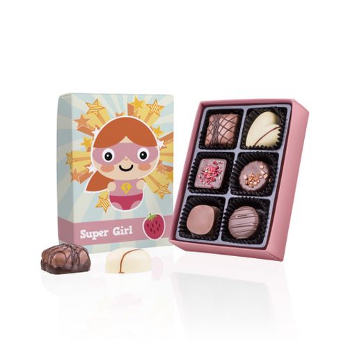 Chocolissimo - Pralinky superhrdinky Super Girl 70 g