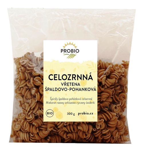 PRO-BIO obchod.spol. s r.o. Špaldovo-pohanková celozrnná vřetena BIO 300 g