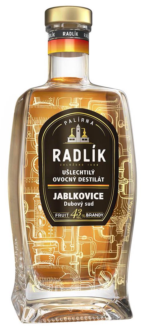 Radlík Jablkovice z dubového sudu 43% 0,5L