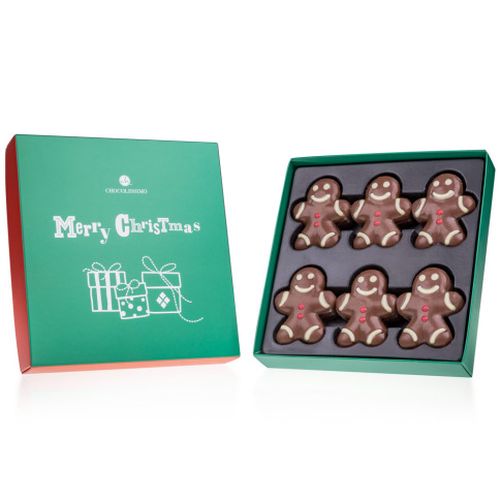 Chocolissimo - Čokoládové figurky k Vánocům - perníčky XL 225 g