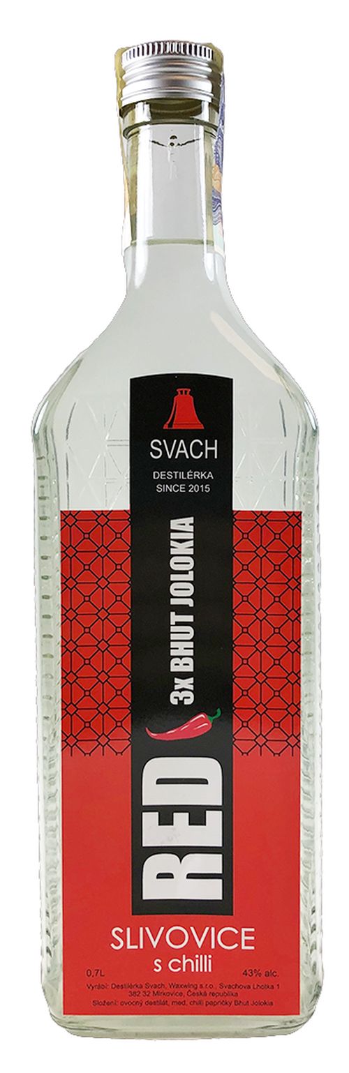 Svach Slivovice s chilli 43% 0,7L