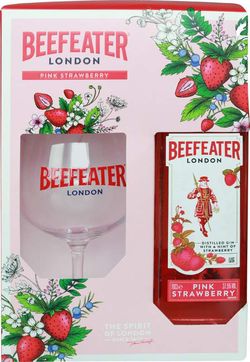 Beefeater Gin Pink 37,5 % 0,7l + 1 x sklo