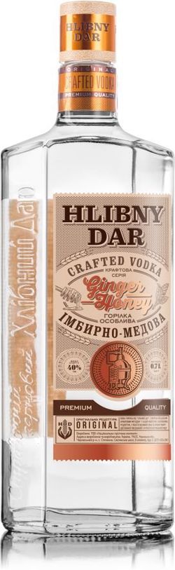 Hlibny Dar Crafted Zázvorovo-Medová Vodka 0,7l 40%