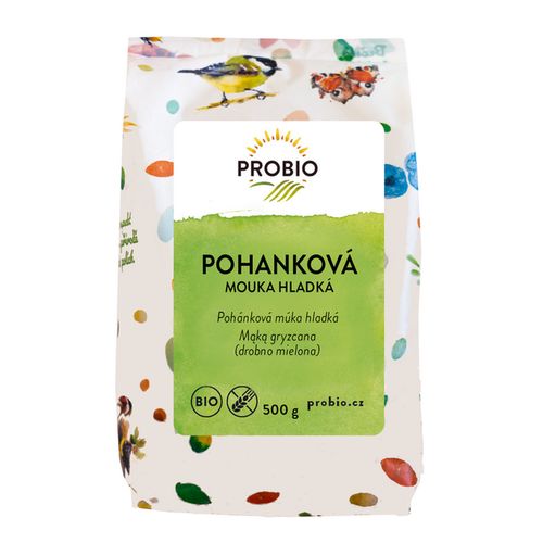 PRO-BIO obchod.spol. s r.o. Mouka pohanková hladká 500 g BIO BEZLEPKOVÁ BIO PROBIO
