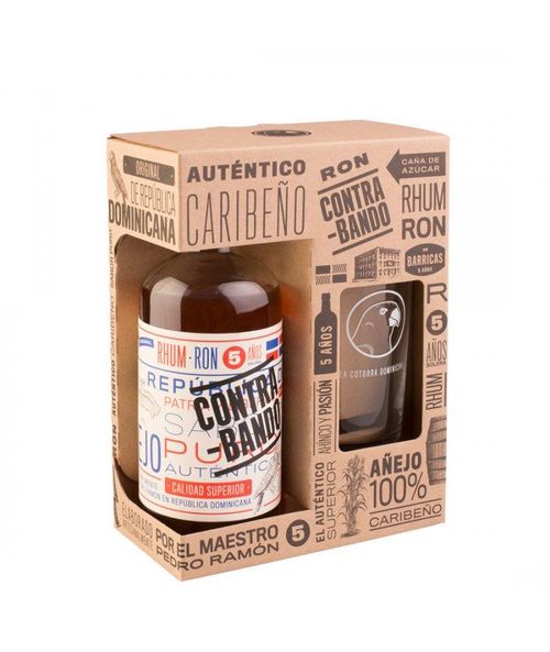 Contrabando Anejo 5y 0,7l 38% + 1x sklo GB