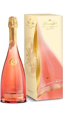 Bohemia Sekt Prestige Rosé Brut Jakostní šumivé víno růžové 0,75l 12,5% GB