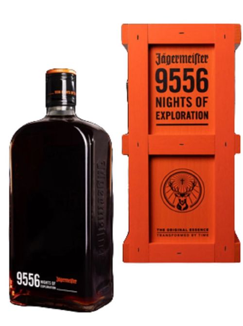 Jägermeister 9556 Nights of Exploration 0,7l 40% L.E. Dřevěný box