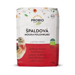 PRO-BIO obchod.spol. s r.o. Mouka špaldová polohrubá 1 kg BIO PROBIO