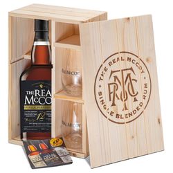 The Real McCoy 12YO Distillers Proof 46% 0,7l Wood Box + 2 skleničky