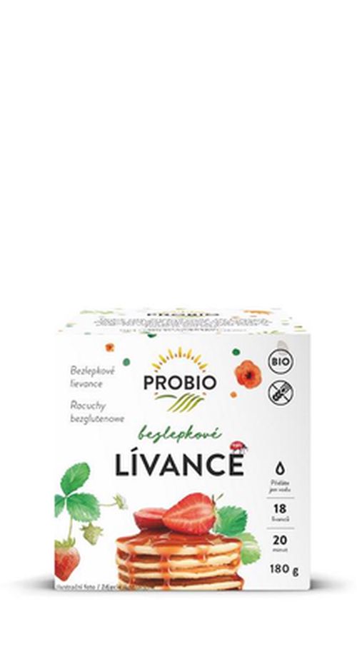 PRO-BIO obchod.spol. s r.o. Lívance bezlepkové 180 g  BIO PROBIO