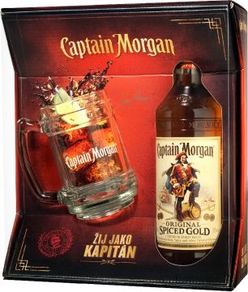 Captain Morgan Spiced 35% 0,7l + korbel