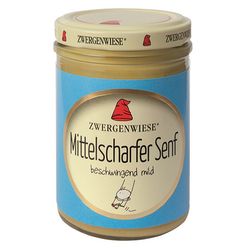 Zwergenwiese Naturkost GmbH Hořčice středně ostrá ZWERGENWIESE BIO 160 ml