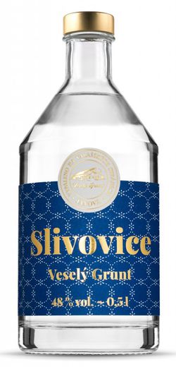 Veselý Grunt Slivovice 48% 0,5L