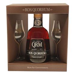 Quorhum 30y Aniversario Cask Strength 50% 0,7 l (dárkové balení 2 skleničky)