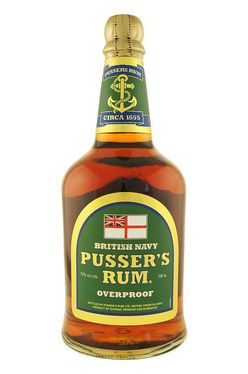 Pusser's British Navy Rum Overproof Green Label 0,7l 75%