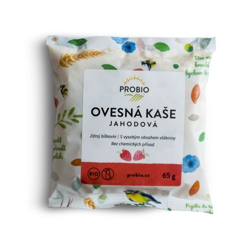 PRO-BIO, obchodní společnost s r.o. Ovesná kaše jahodová PROBIO 65 g