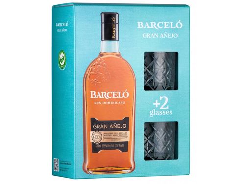 Barcelo Gran Anejo 37,5% 0,7l + 2 skleničky