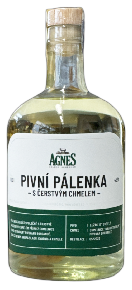 Agnes Pivní Pálenka s chmelem 45% kosher 0,5L